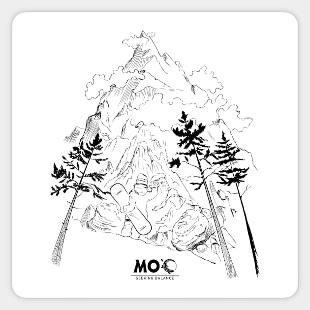 Respect the Mountain Sticker by Moo-SB